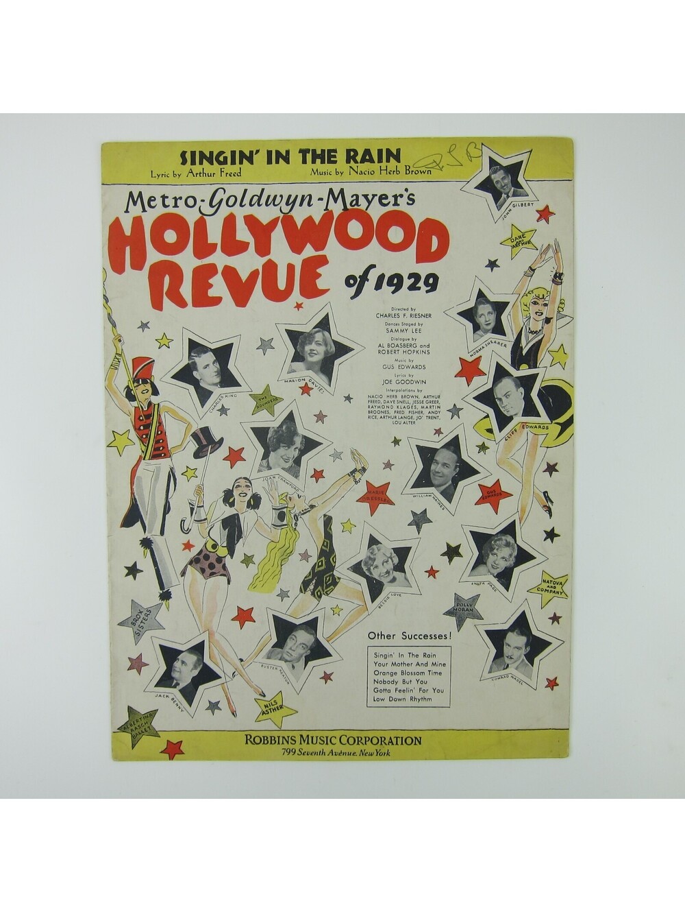 Sheet Music Singin In The Rain Hollywood Revue of 1929 Joan Crawford Vintage